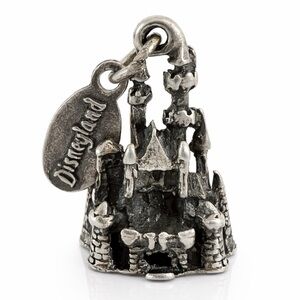 Vintage Disneyland Cinderella Castle Charm Sterling Silver 925